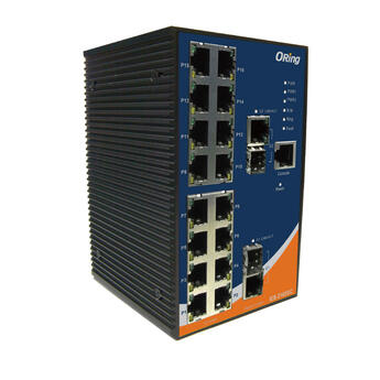 ORING-IES-3162GC ORing Industrial Networking Corp. IES-3162GC ORing FastE 16x 10/100TX + 2x SFP/RJ45 Managed Switch, Rugged